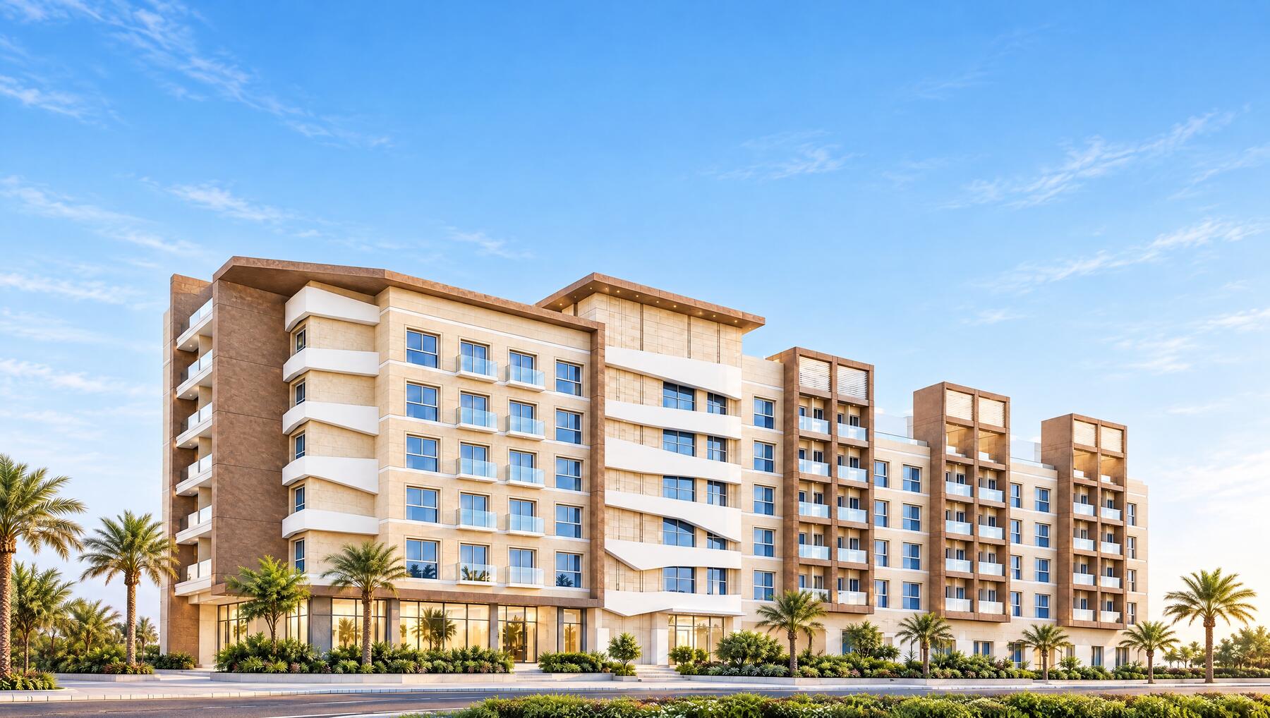 Almanzil Residence & Suites building, Bin Omran, Doha